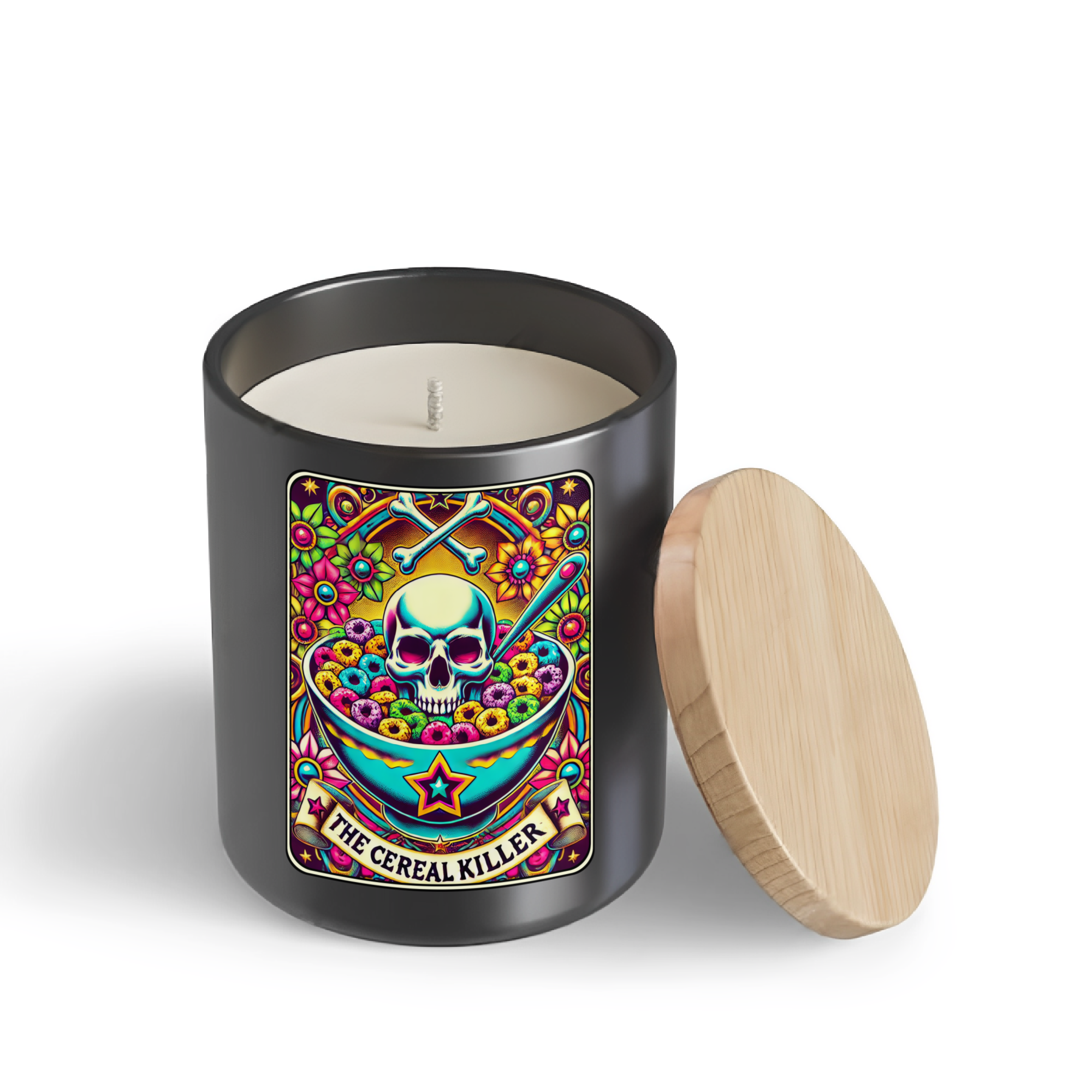 The Cereal Killer Tarot Candle