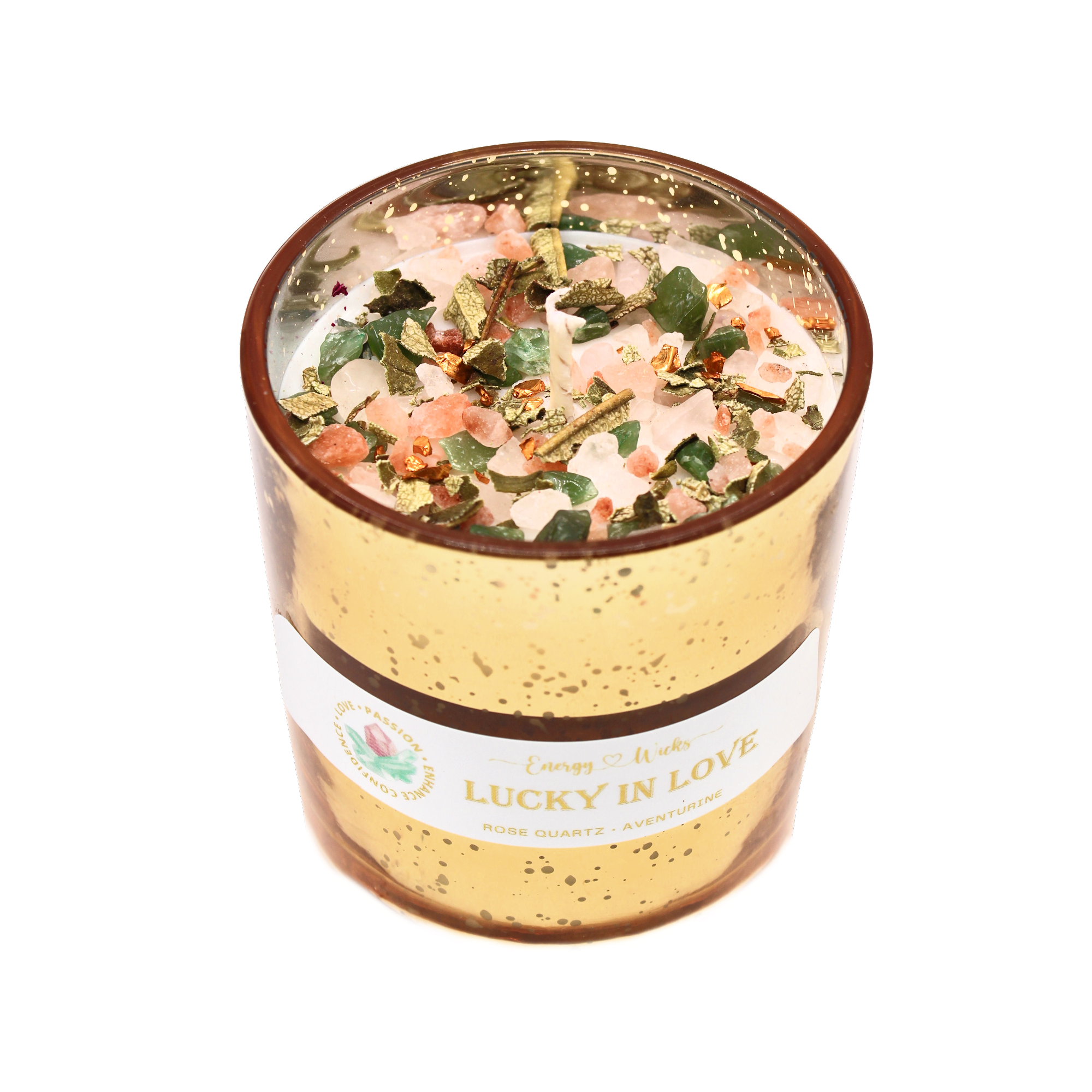 Lucky In Love Crystal Candle