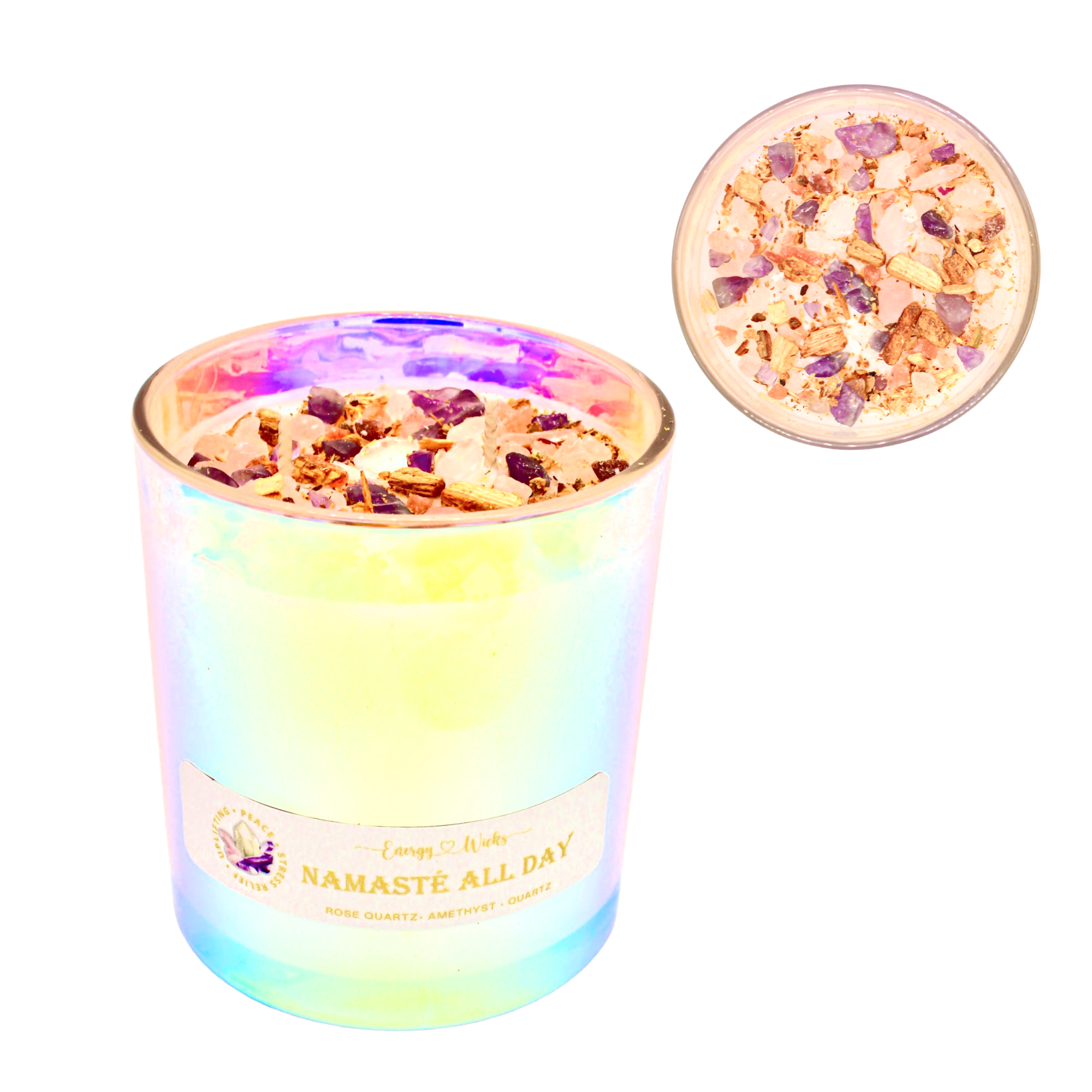 Namaste Crystal Intention Candle