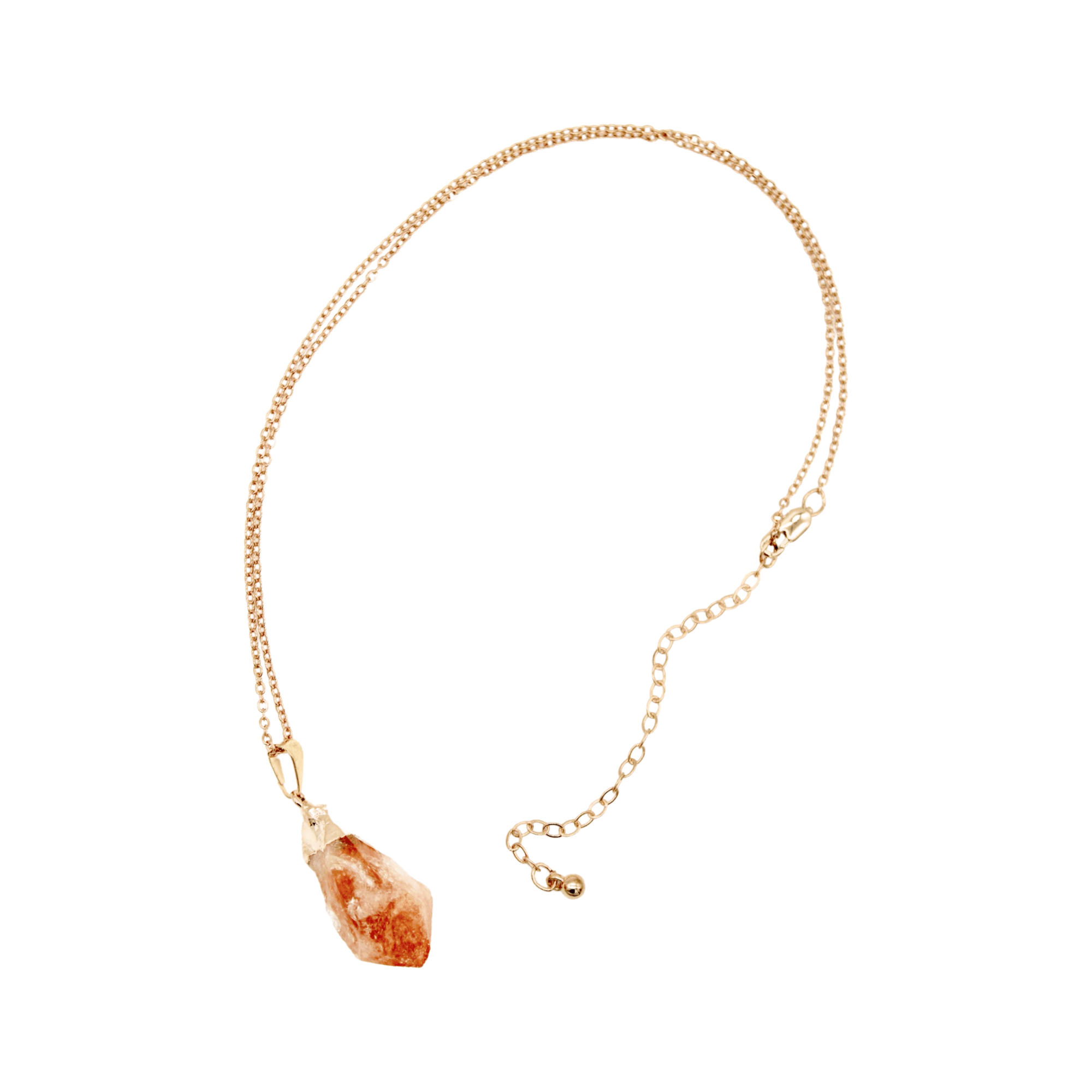 RAW CITRINE PENDANT NECKLACE - Energy Wicks