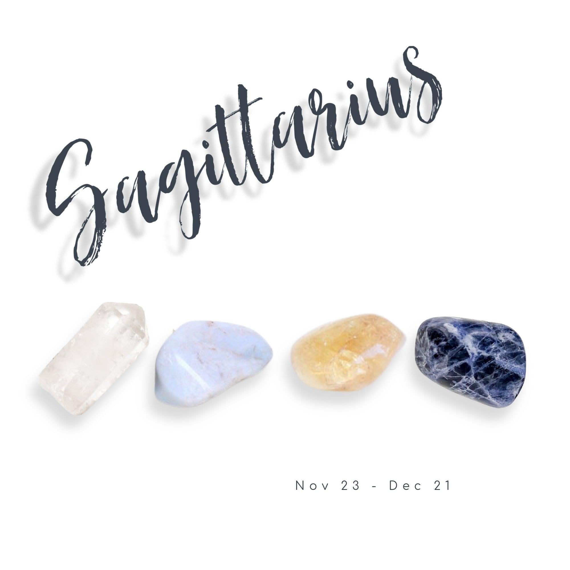 Sagittarius Zodiac Crystal Set - Energy Wicks