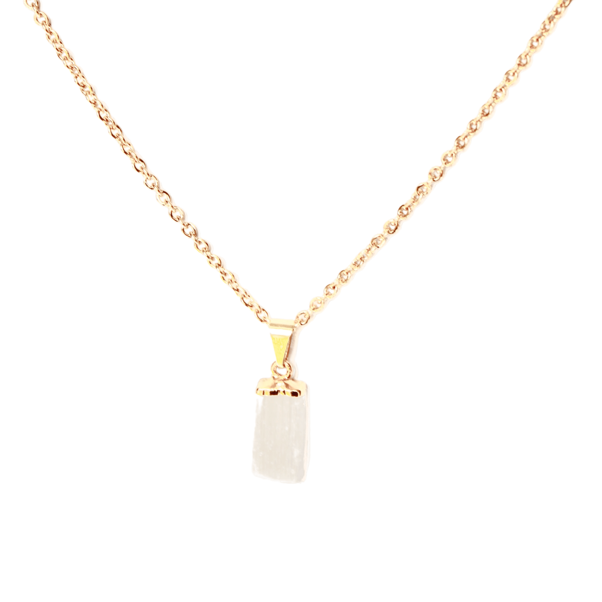 SELENITE PENDANT NECKLACE - Energy Wicks