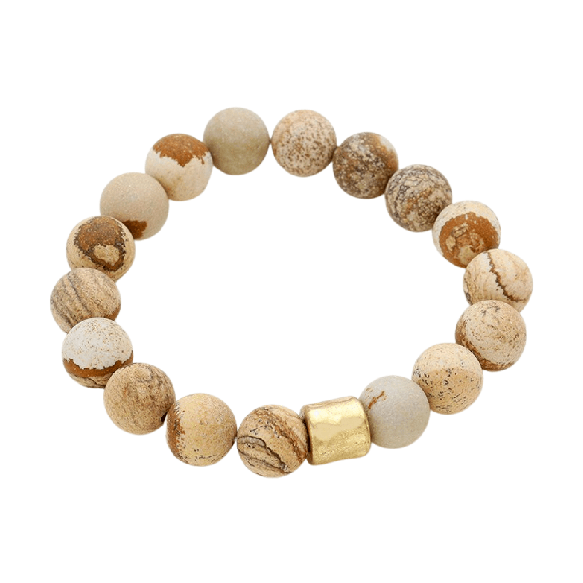 Matte Picture Jasper Bracelet