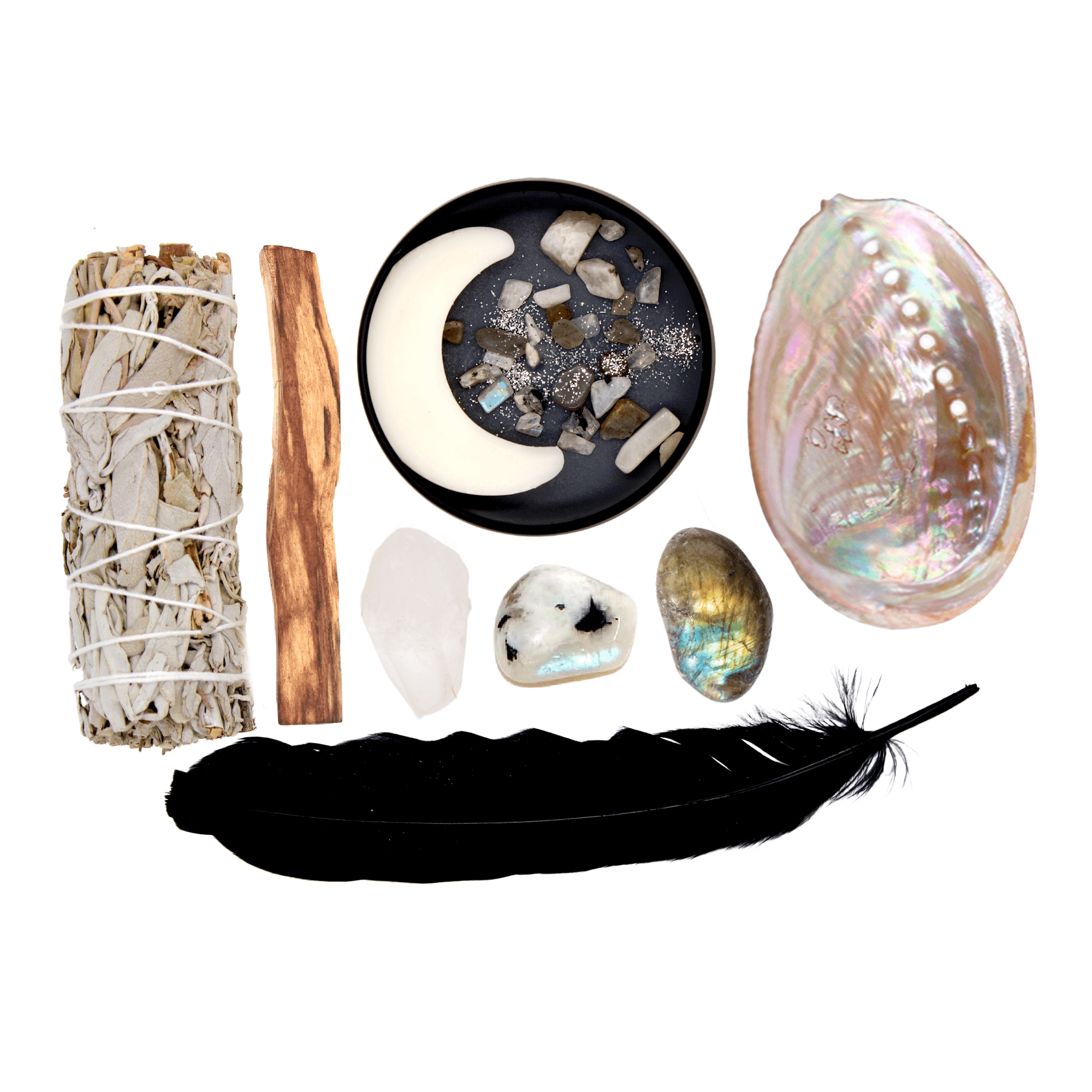 WANING MOON RITUAL KIT - Energy Wicks