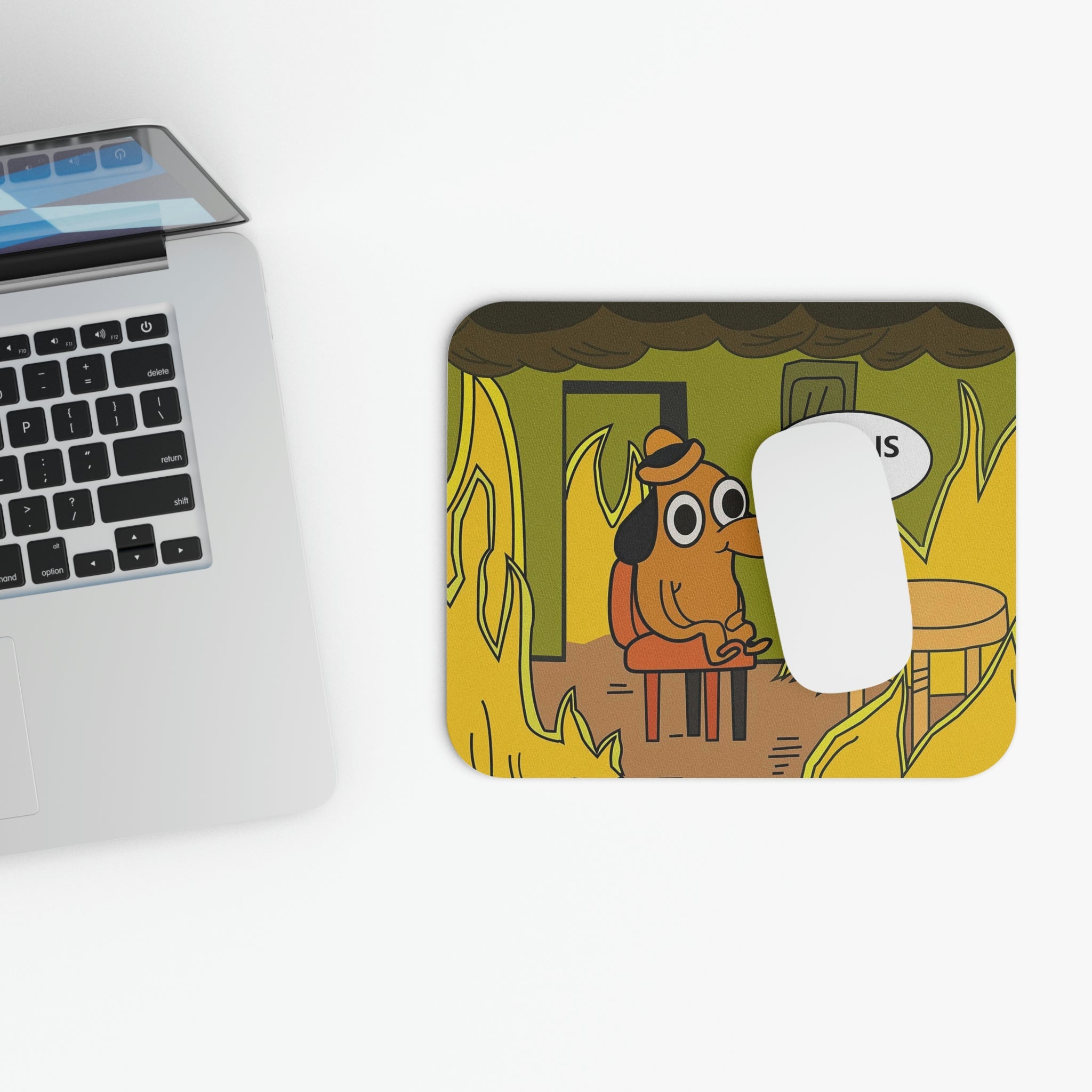 This Is Fine Mouse Pad
