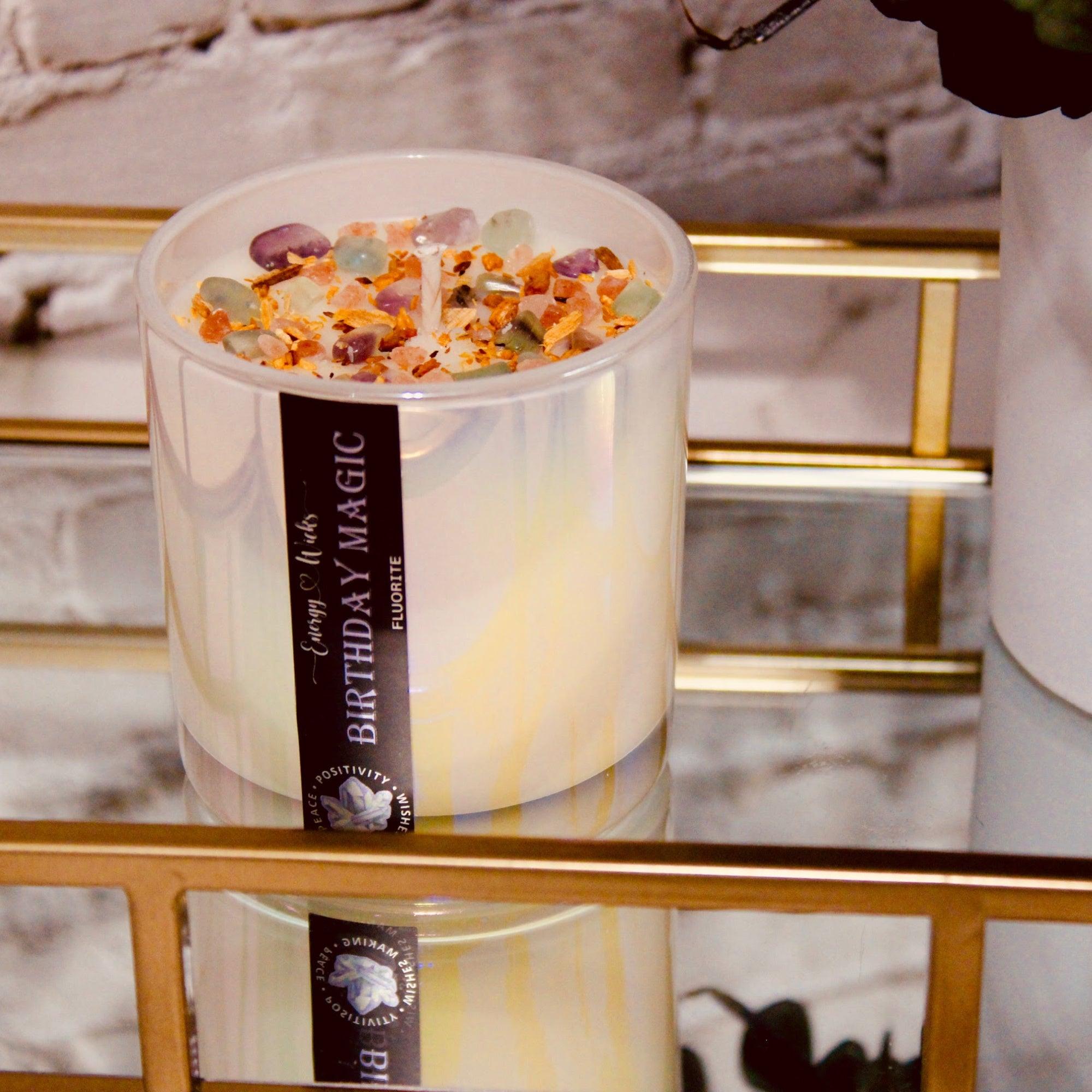 Birthday Crystal Candle - Energy Wicks
