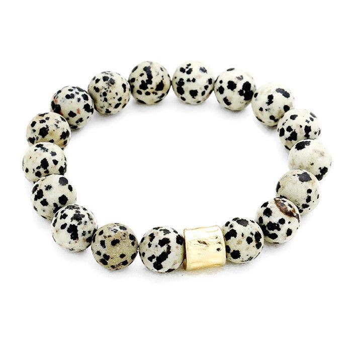 JOY (DALMATIAN JASPER) BRACELET - Energy Wicks