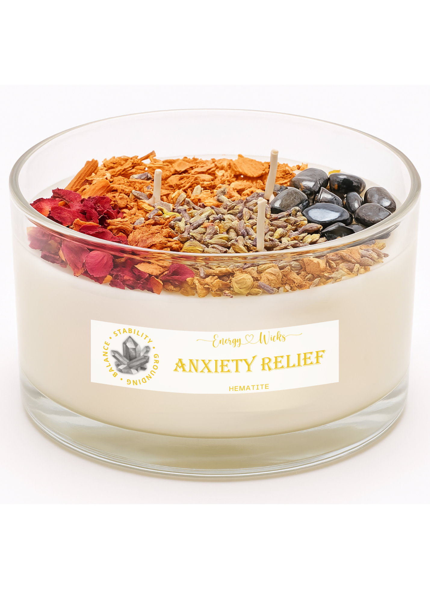 Anxiety Relief Crystal Candle