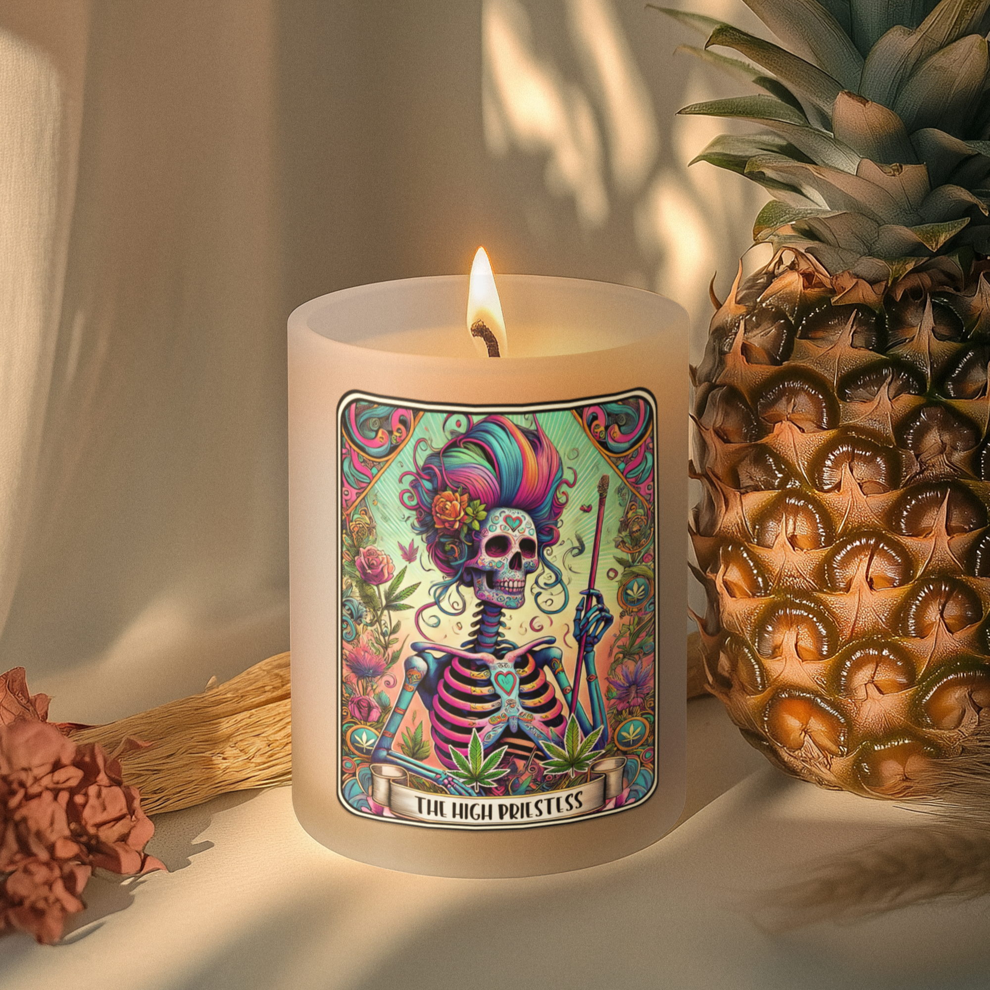 The High Priestess Tarot Candle