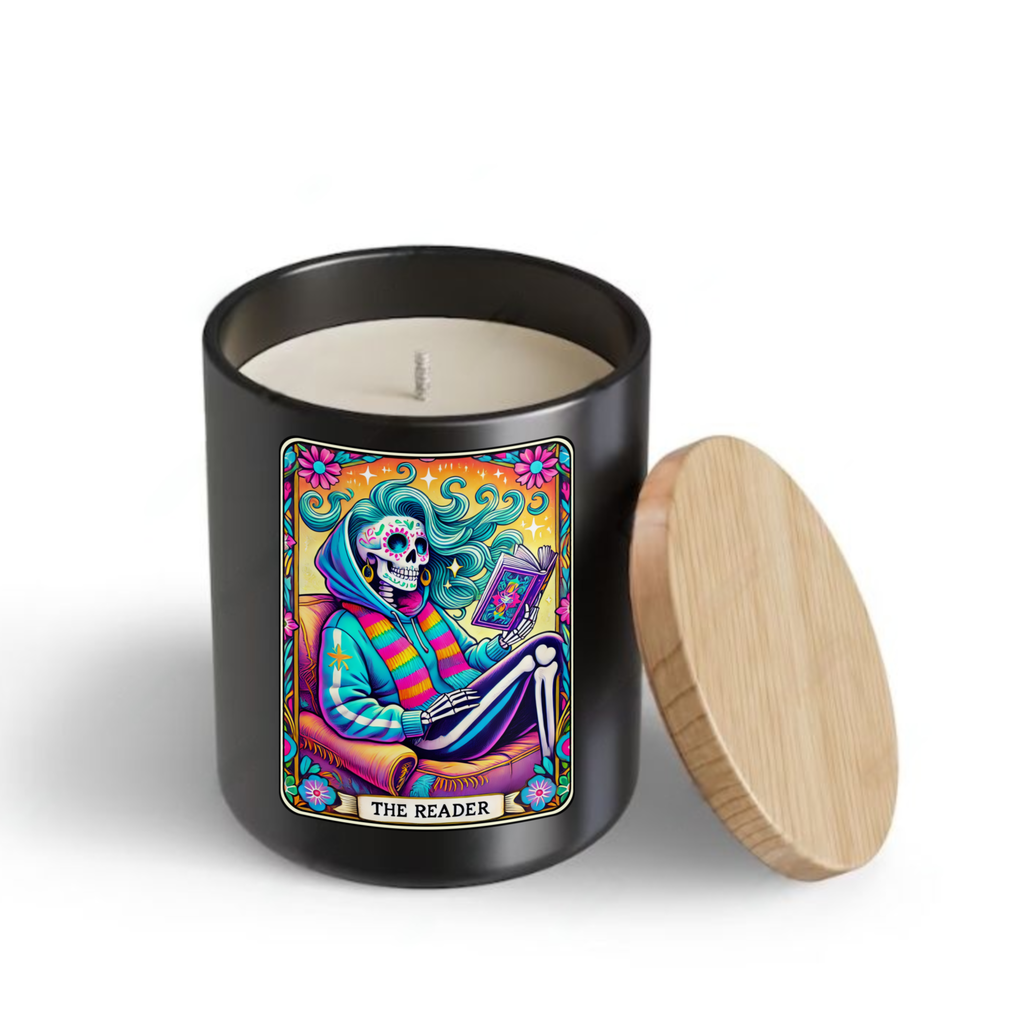 The Reader Tarot Candle