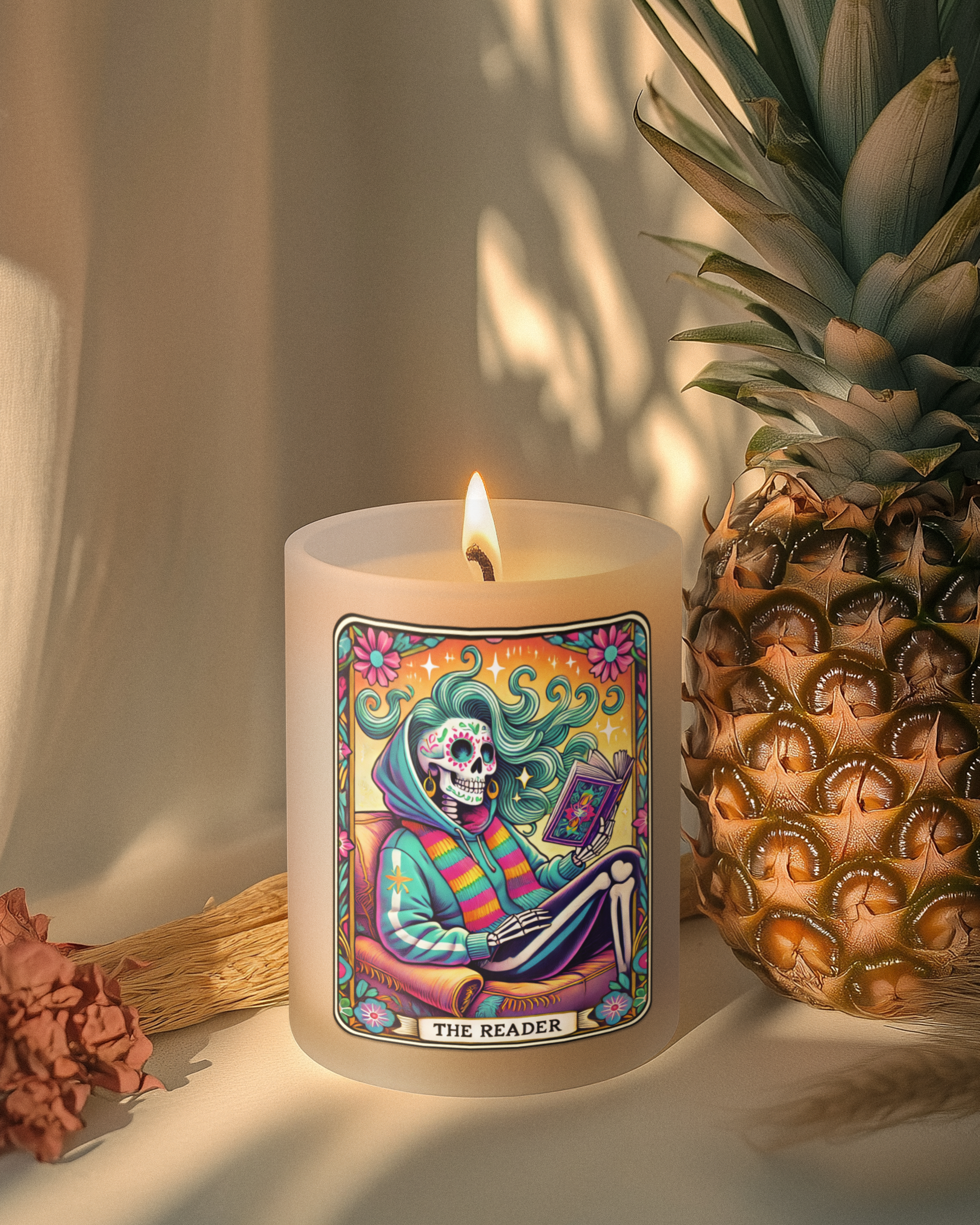 The Reader Tarot Candle