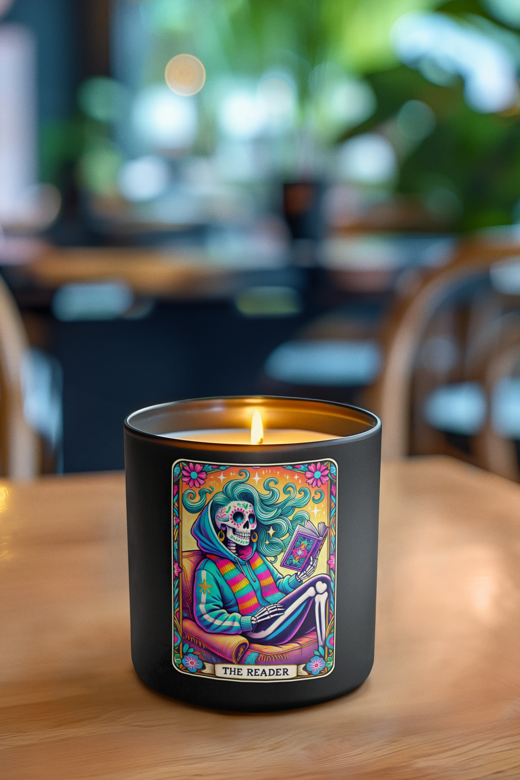 The Reader Tarot Candle