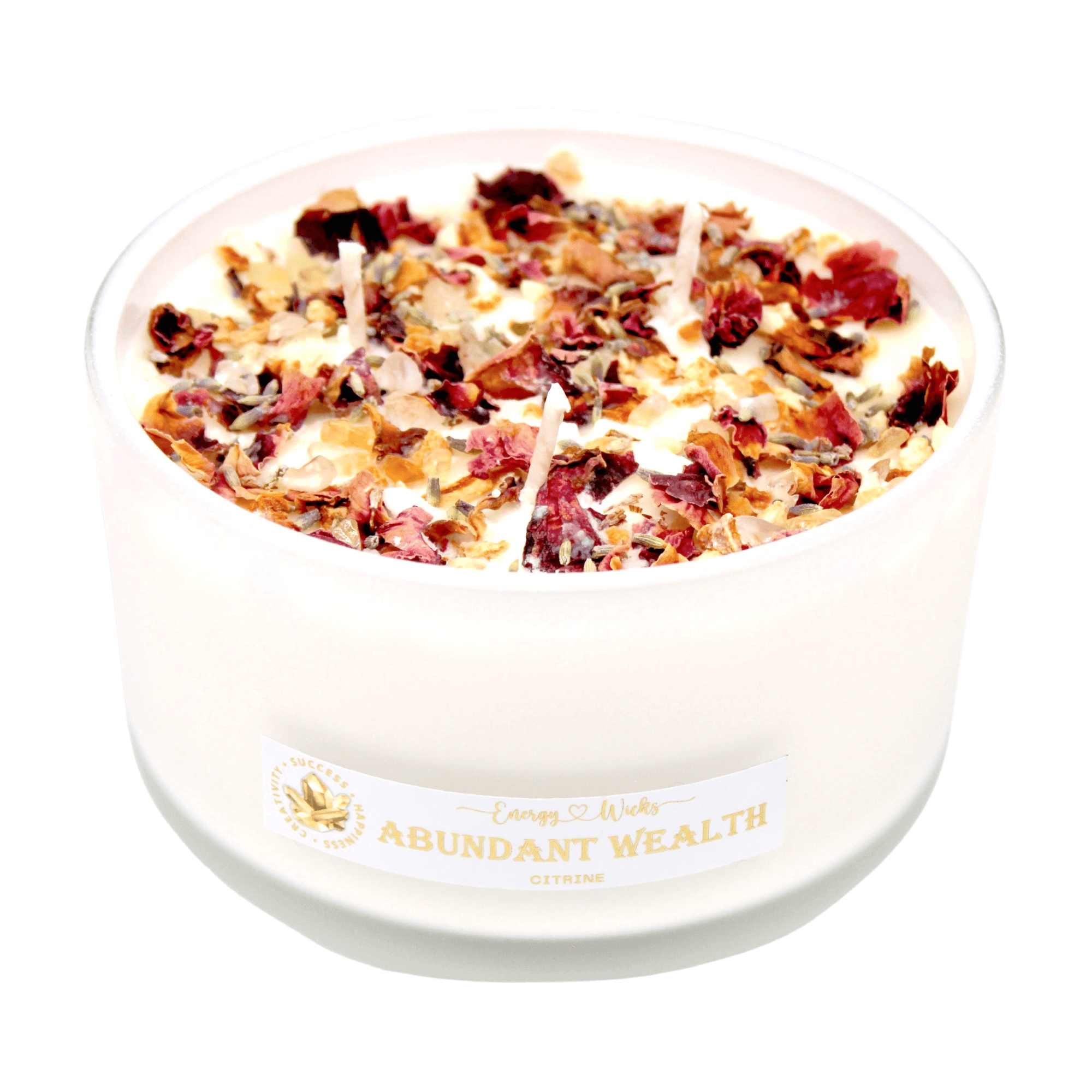 Abundance Crystal Candle - Energy Wicks