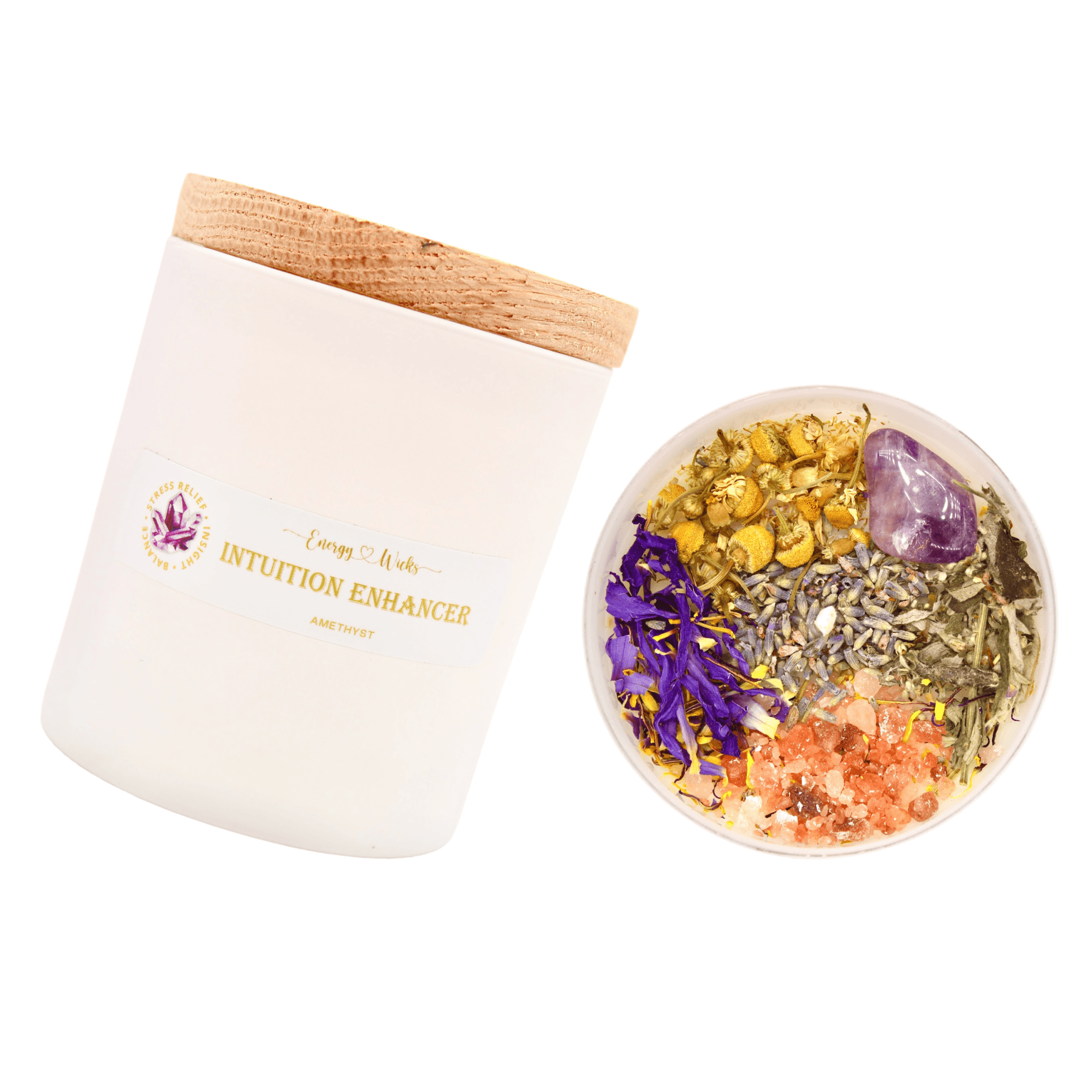 Amethyst Intuition Candle - Energy Wicks