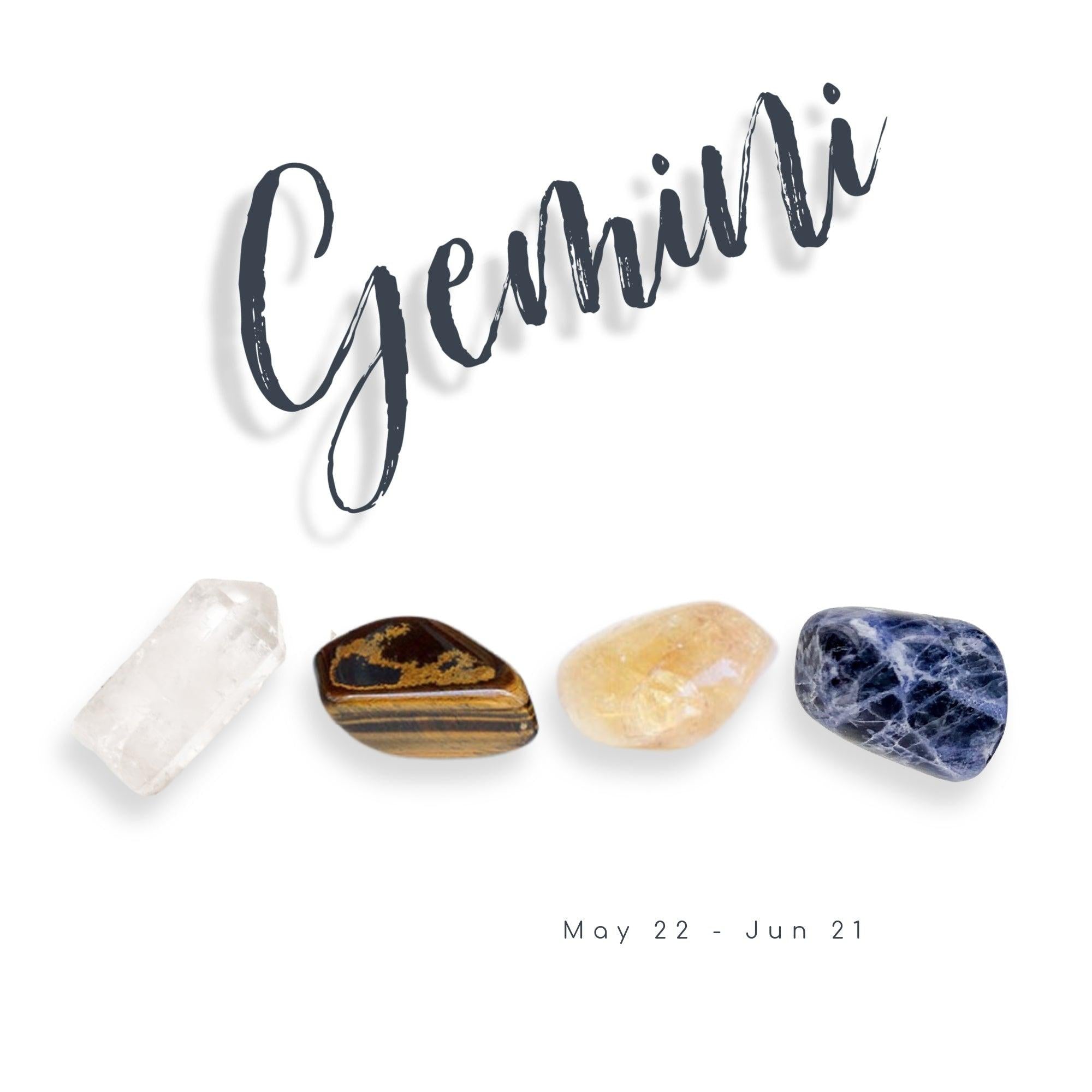 Gemini Zodiac Crystal Set - Energy Wicks