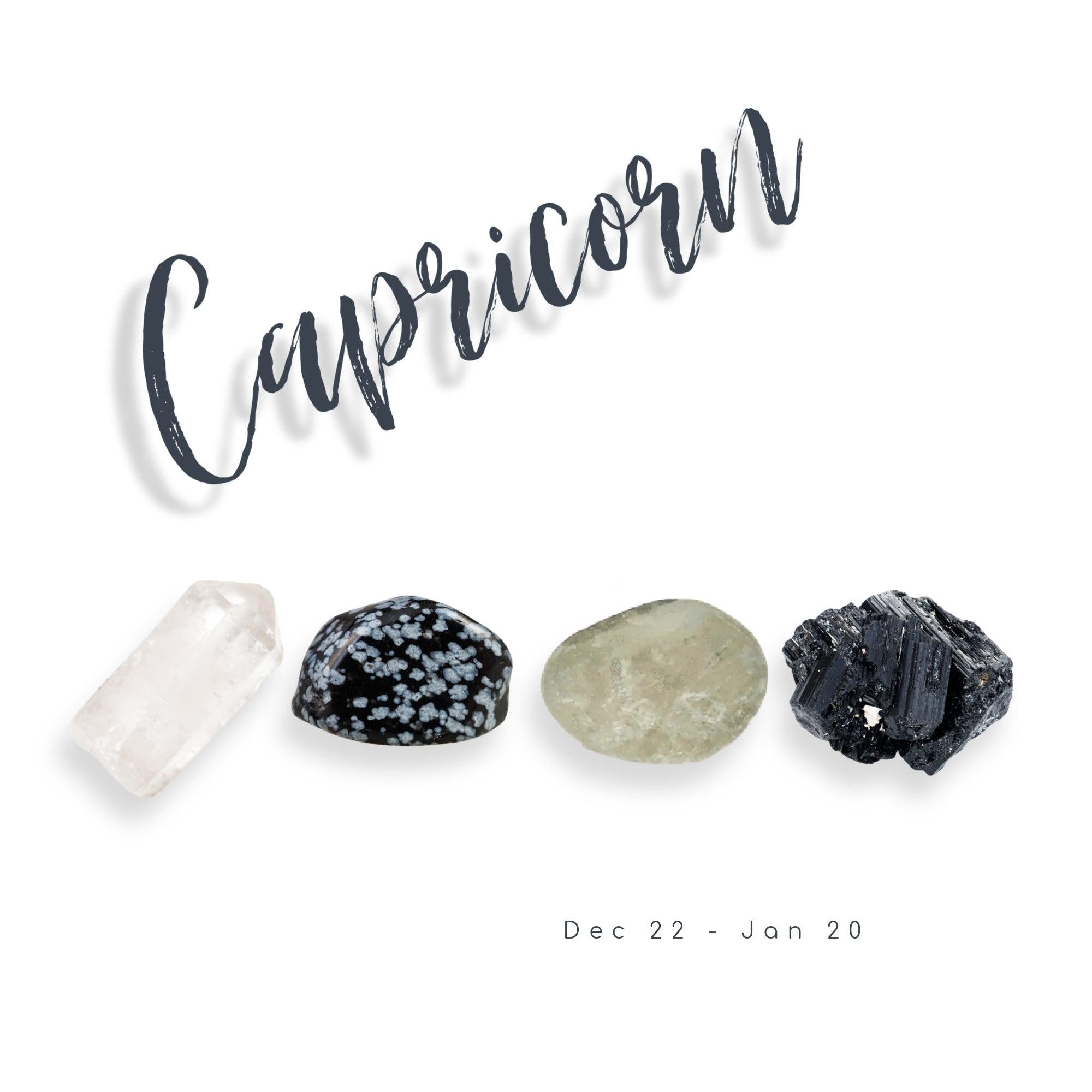 CAPRICORN ZODIAC CRYSTAL SET - Energy Wicks