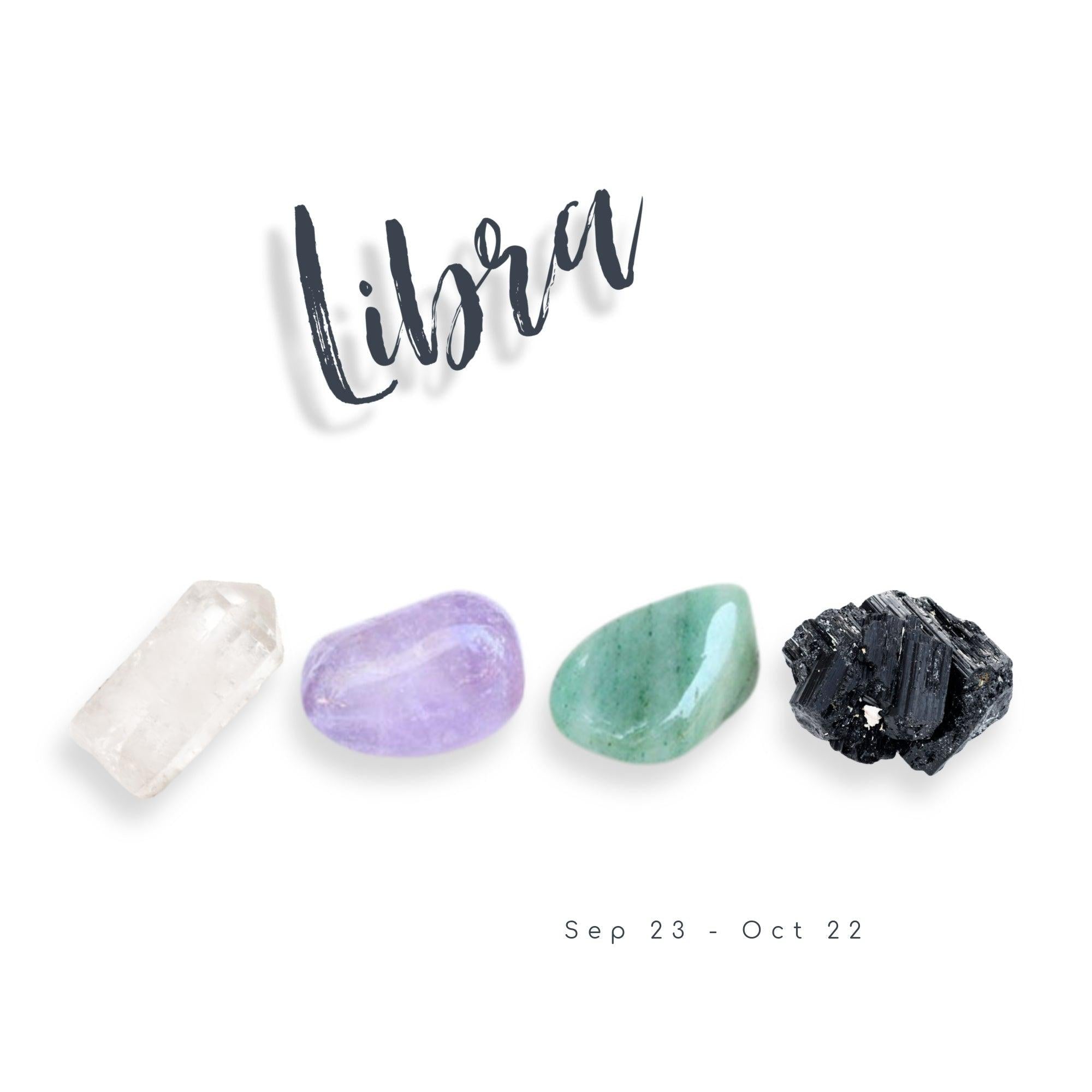 LIBRA ZODIAC CRYSTAL SET - Energy Wicks