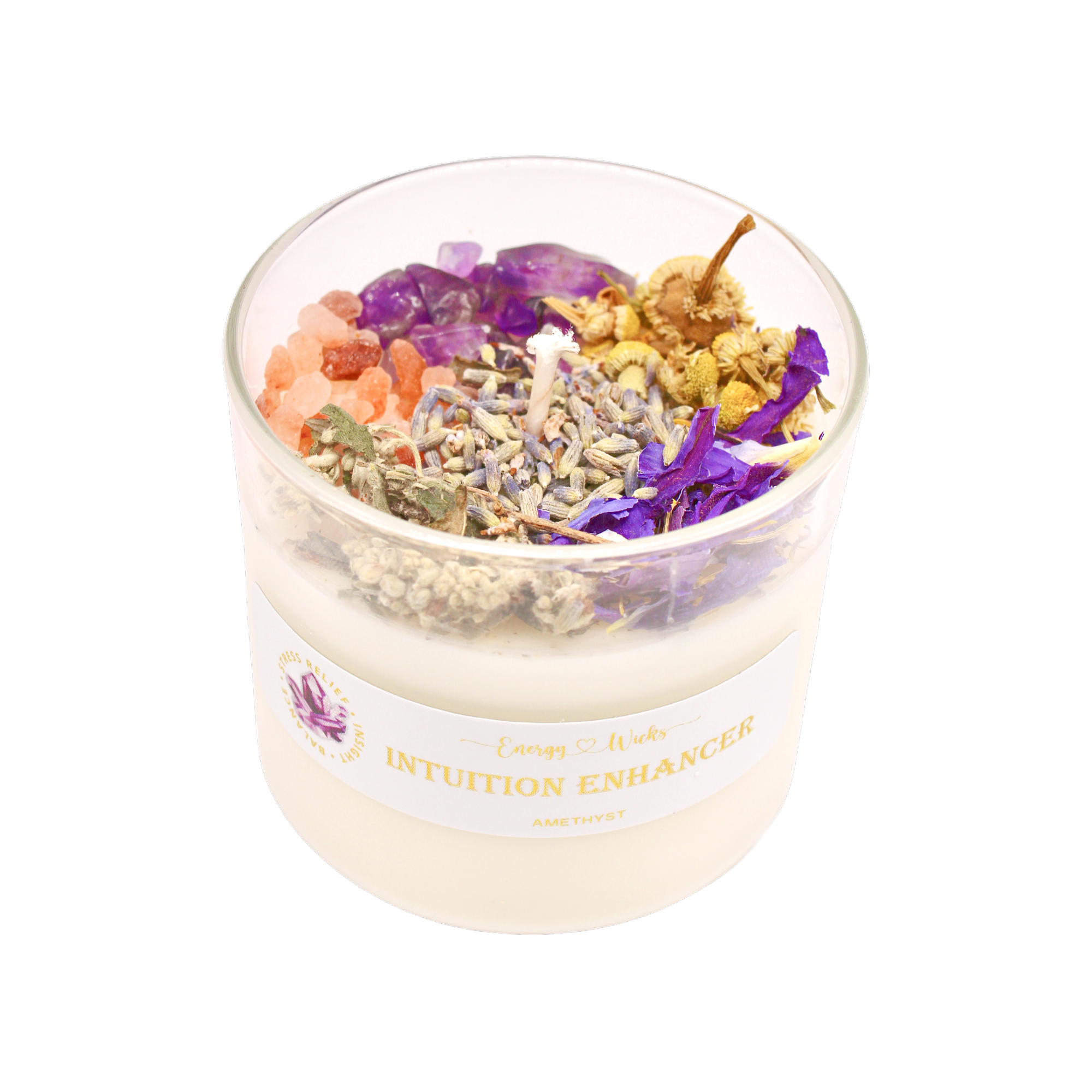 Intuition Enhancer Crystal Candle