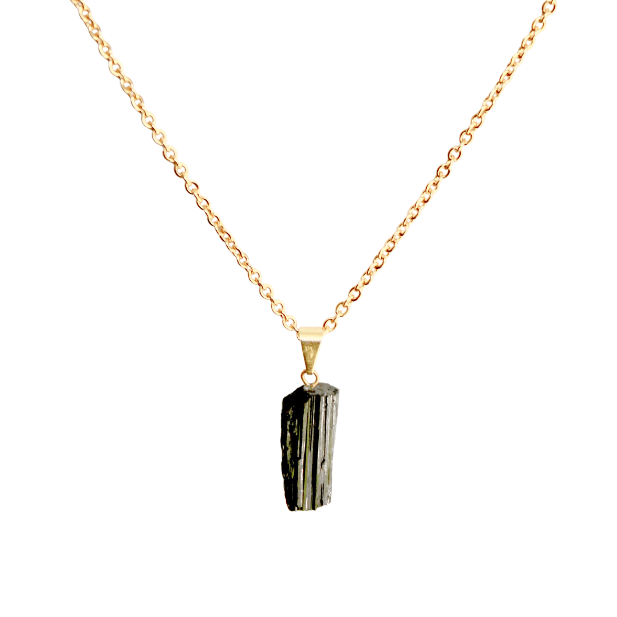 BLACK TOURMALINE PENDANT NECKLACE - Energy Wicks