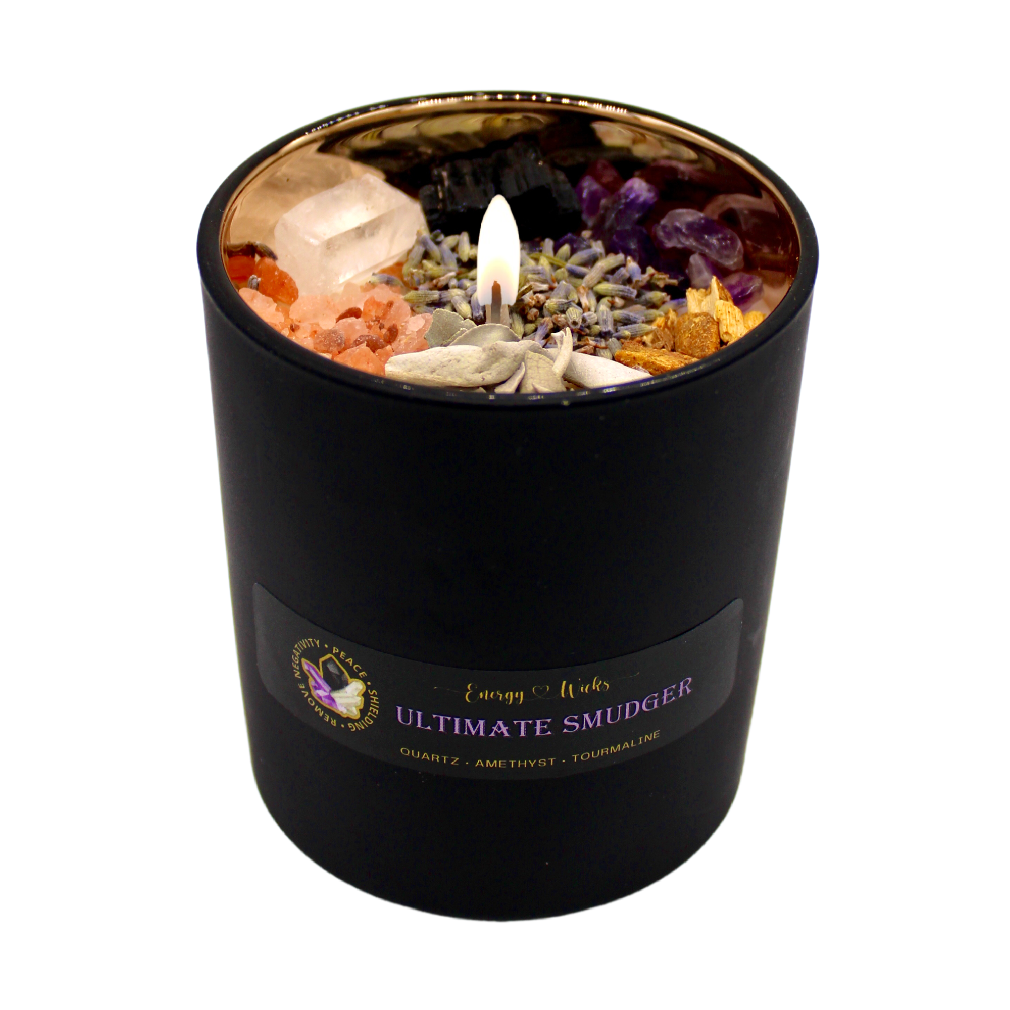 Ultimate Smudger Crystal Candle