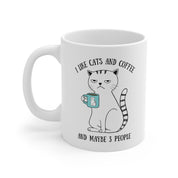 I Like Cats And Coffee Mug