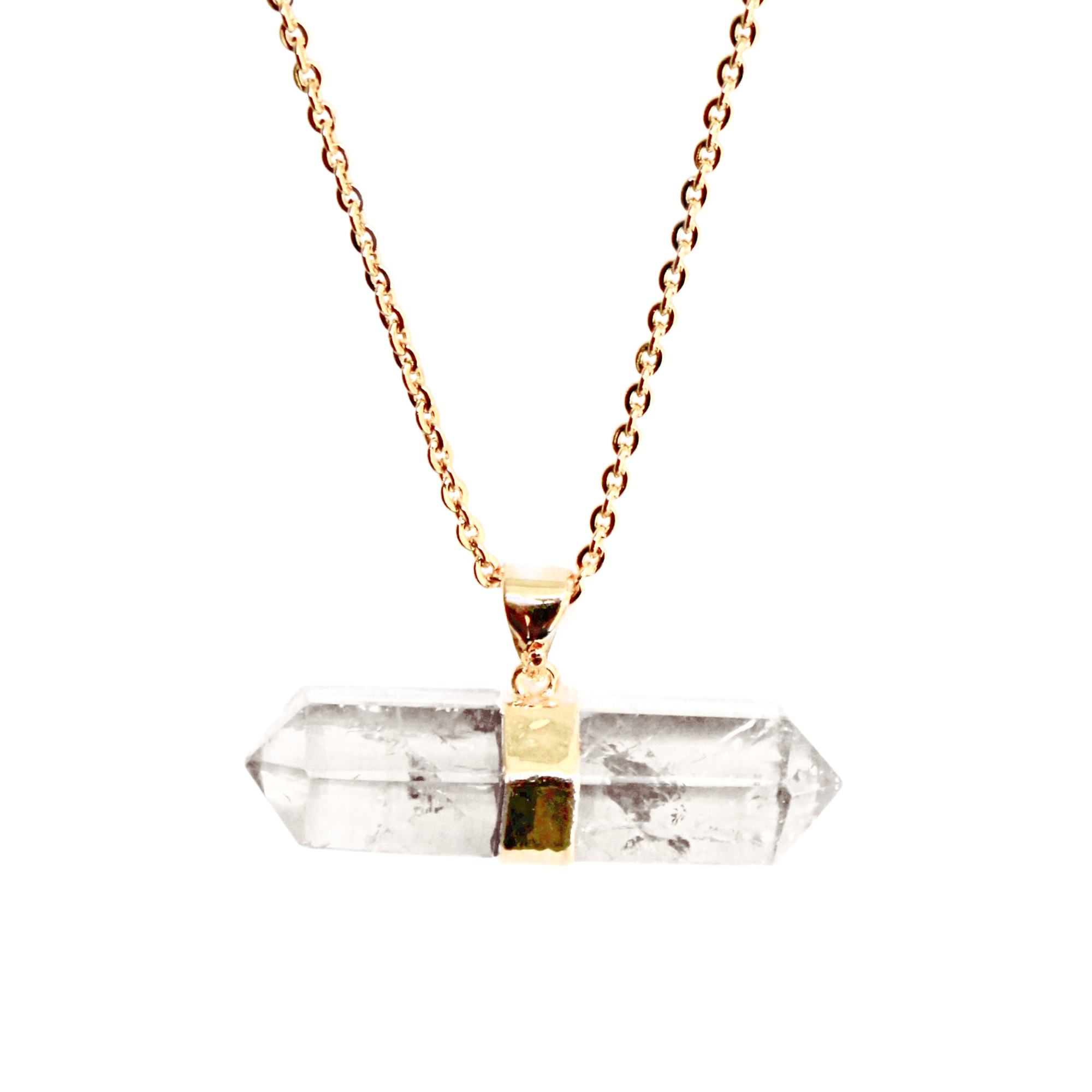 DOUBLE TERMINATED QUARTZ NECKLACE - Energy Wicks