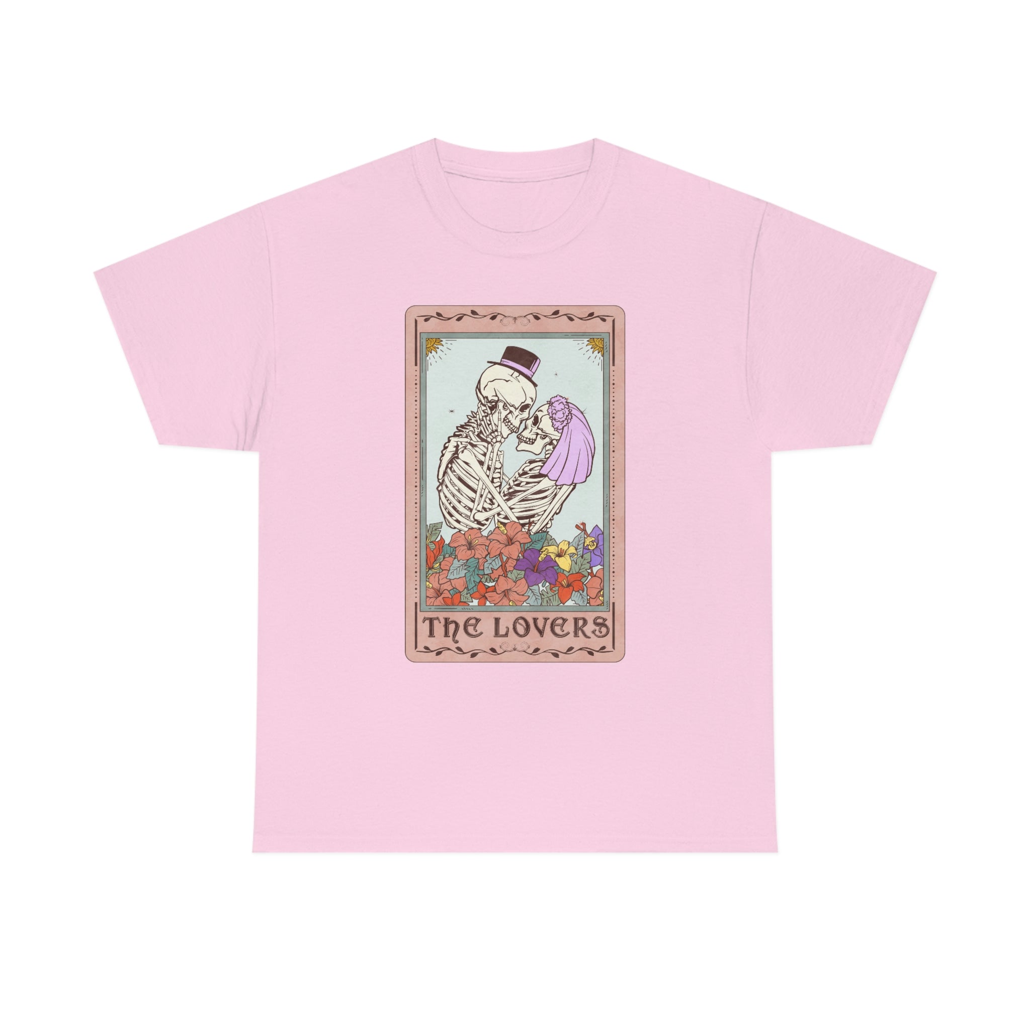 The Lovers Tarot Card T Shirt | Skeleton Lovers Tarot Card Shirt | Mystical T Shirts | Spiritual T Shirt