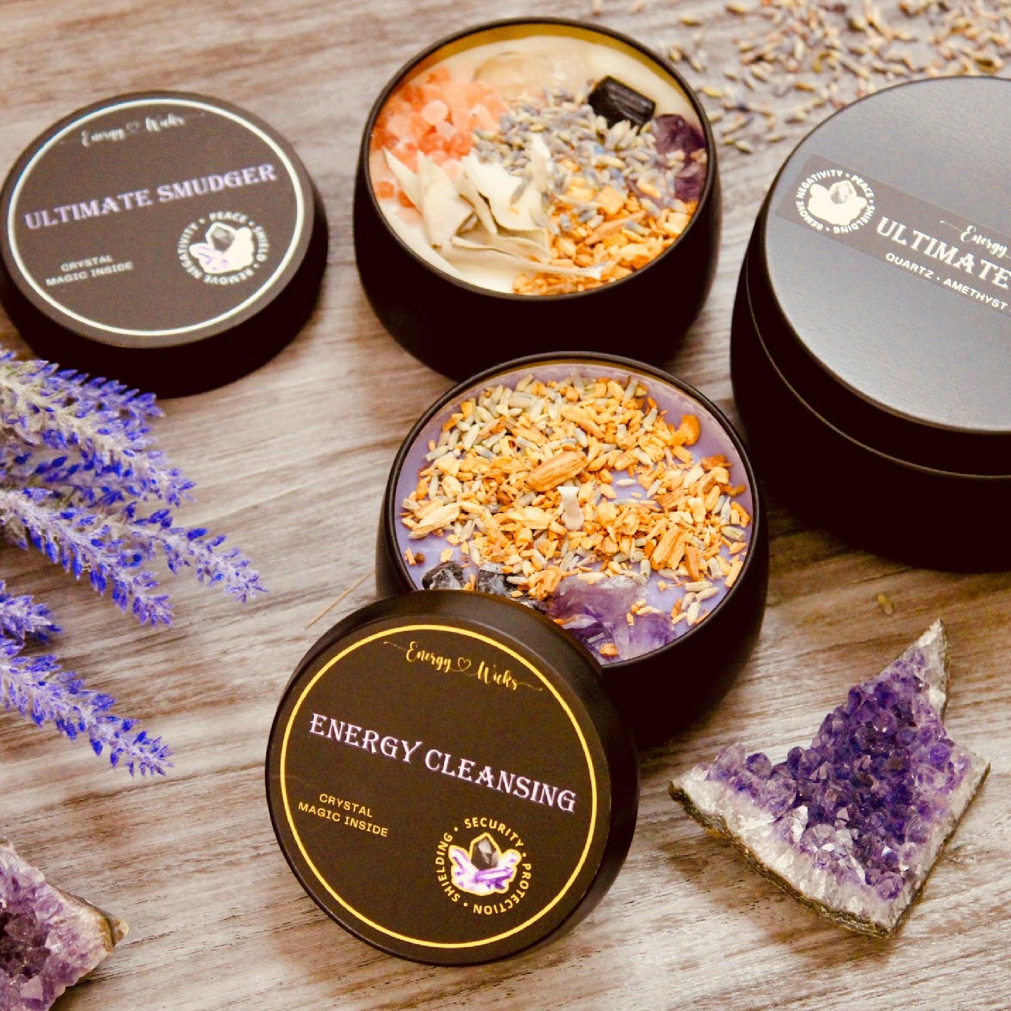 Energy Cleansing Tin Candles- Energy Wicks